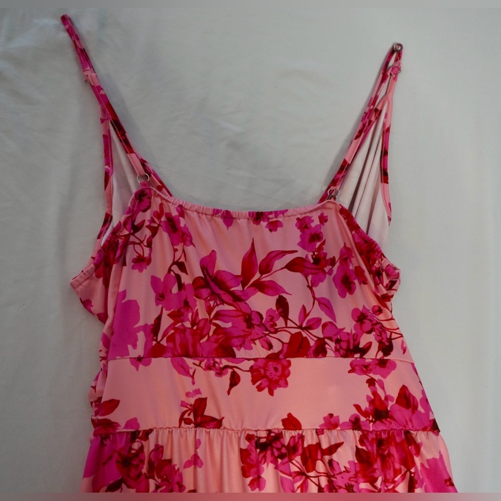 Floral Pink Maxi Dress - Picture 4 of 5